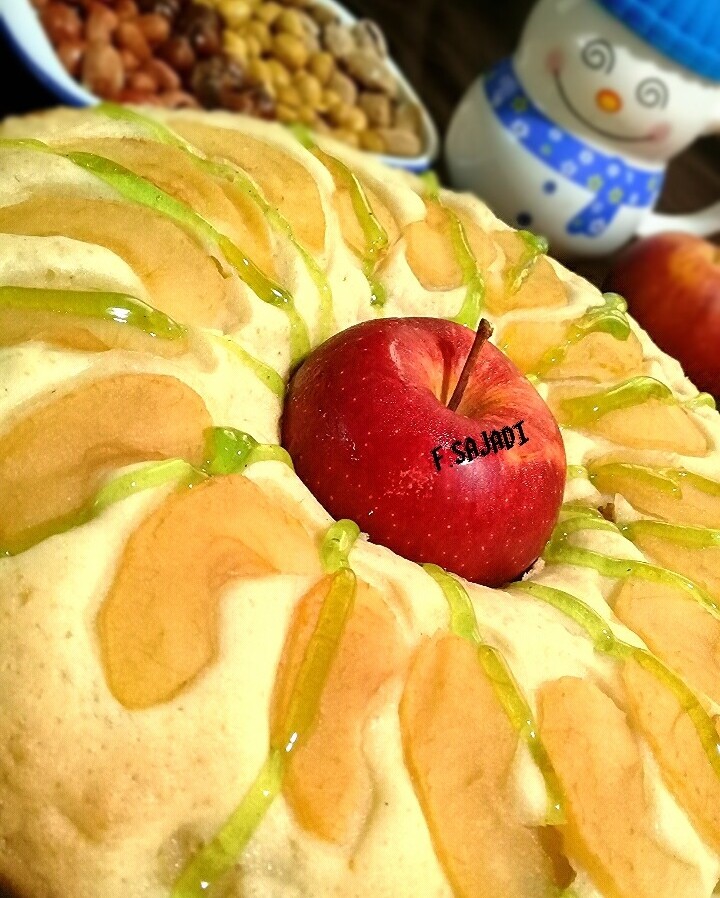 عکس کیک سیب بدون روغن