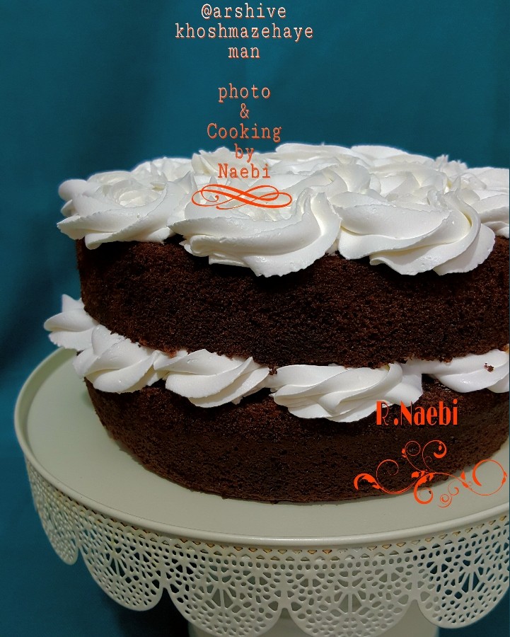عکس کیک شکلاتی بی بی هوس گل پسرا (نائبی)