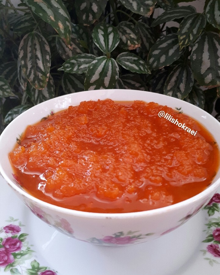 عکس مربای هویج با طعم پرتقال