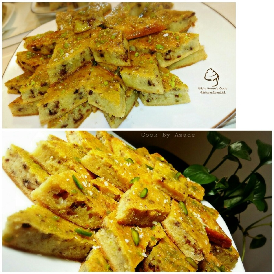 عکس کیک باقلوا مغزدار