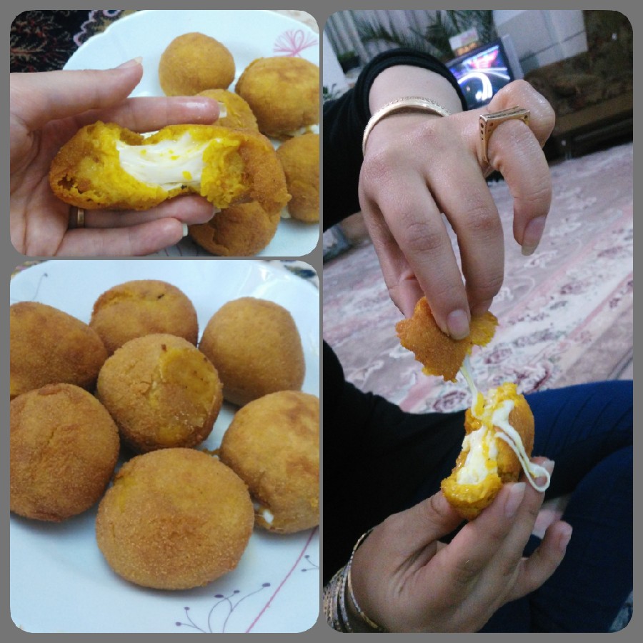 عکس توپک سوخاری با پنیر فراوان