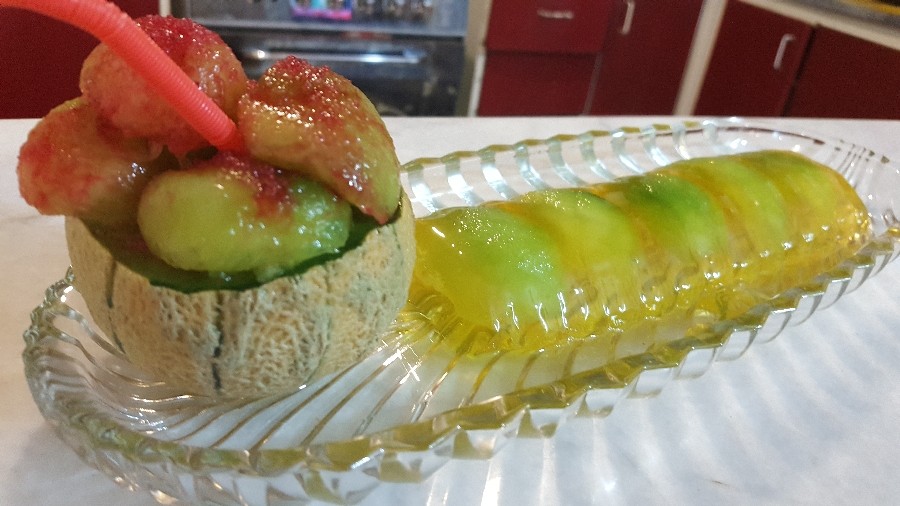 عکس ژله ویترینی ونوشیدنی طالبی