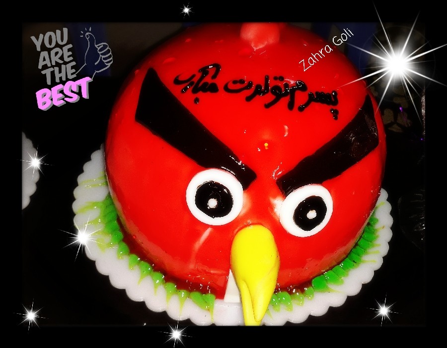 عکس کیک تولد Angry Birds