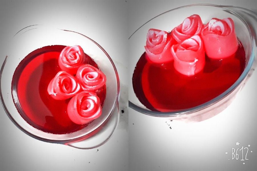 عکس اینم ژله انار باژله رولی