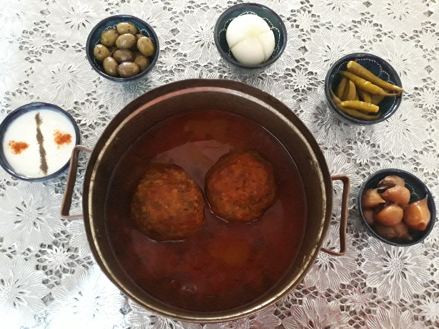 جاتون خالی غذای سنتی ترکها کوفته 