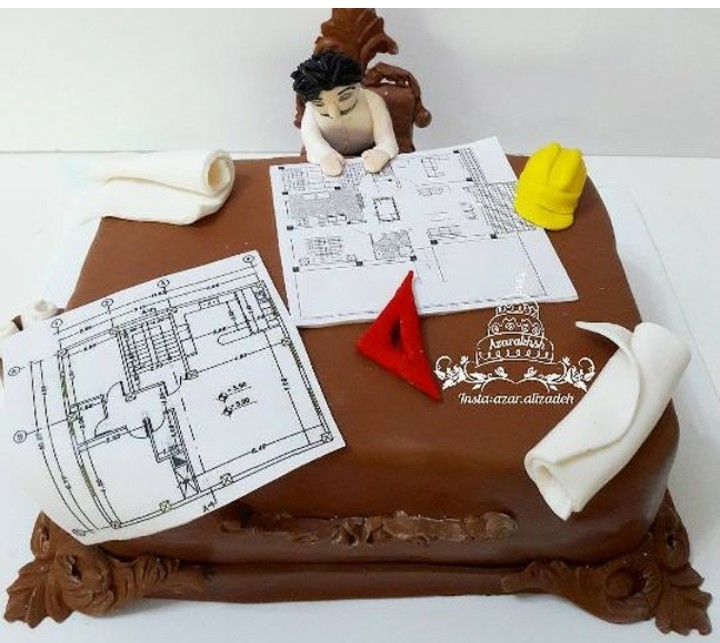 عکس کیک با تم مهندسی
