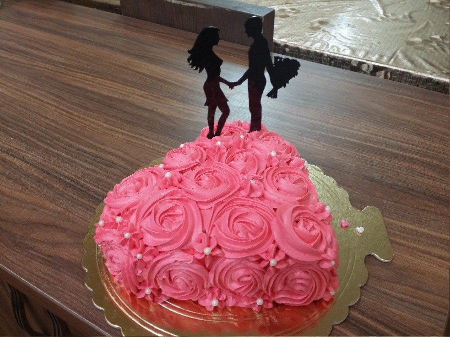 کیک بیست وپنجمین سالگرد ازدواجمون 
