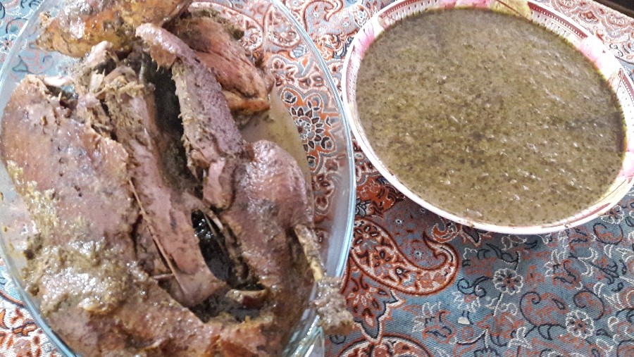عکس مرغ ترش خوشمزه با اردک
