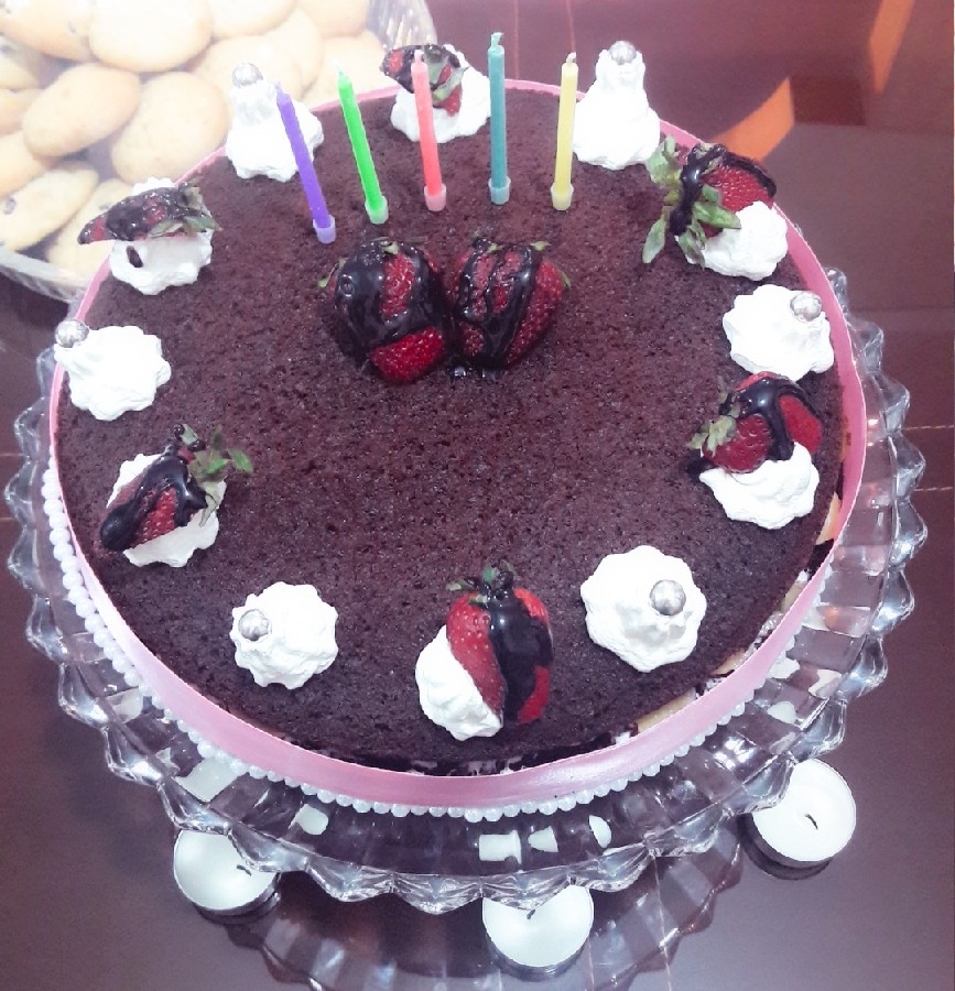 کیک تولد خودم پز 