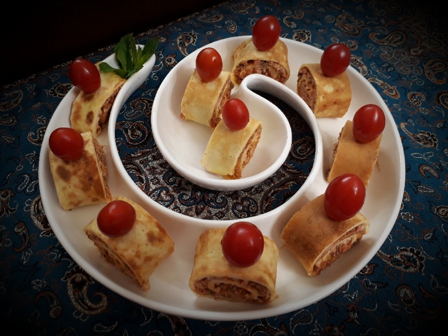 عکس رولت گوشت پنیری