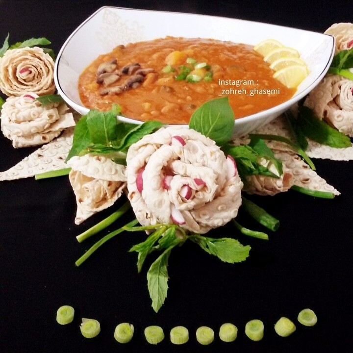 عکس خوراک لوبیا چیتی گیاهی