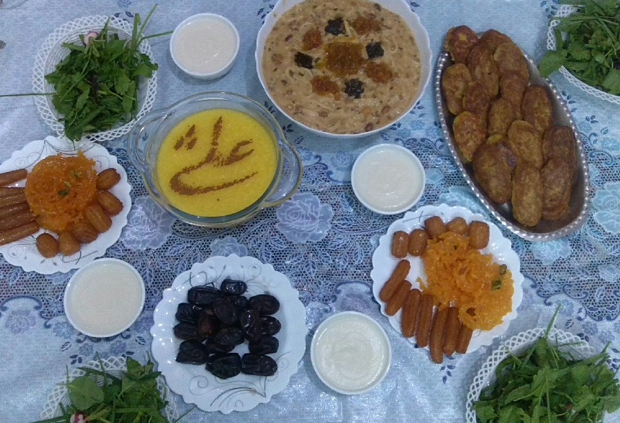 عکس سفره ی افطاری