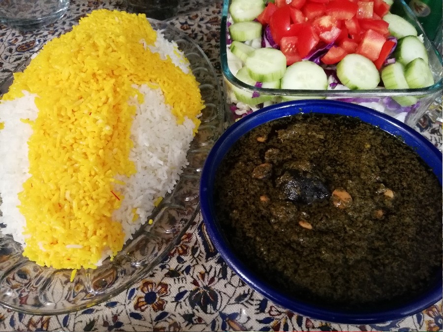 عکس قورمه سبزی اهوازی?