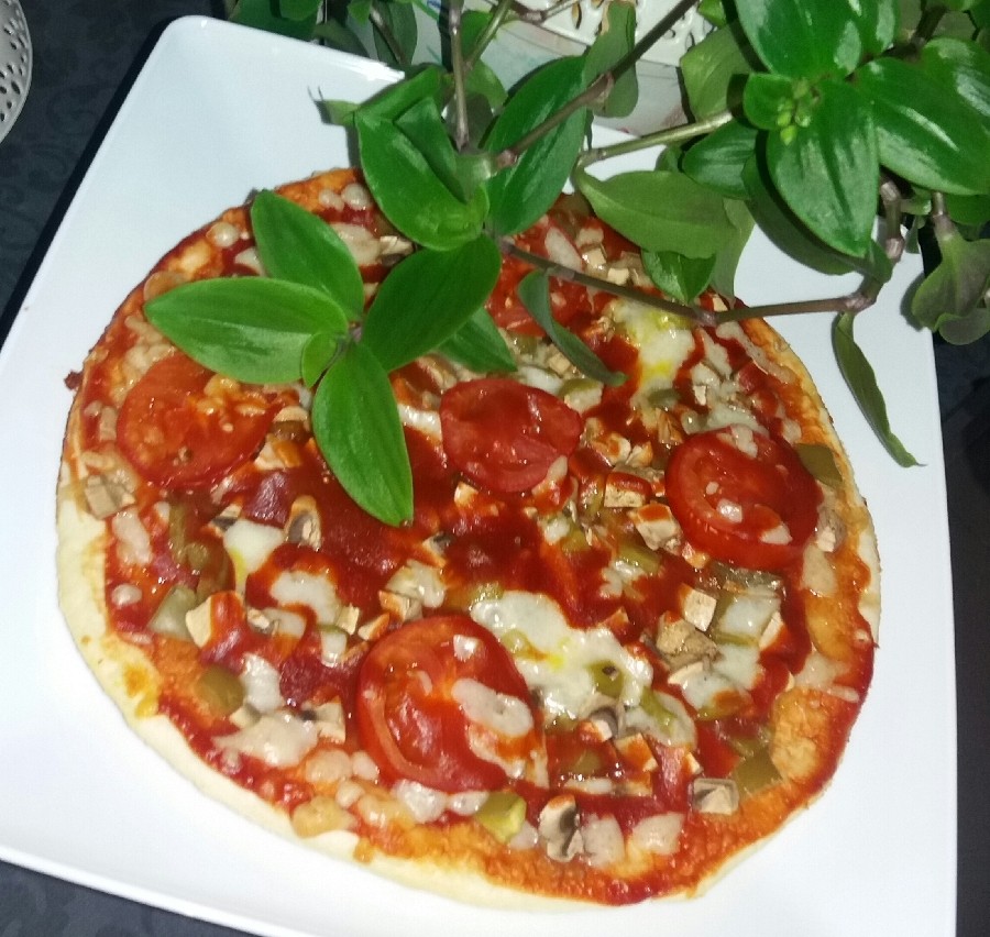 عکس پیتزا سبزیجات