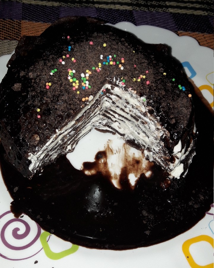 کیک شکلاتی پنکیک