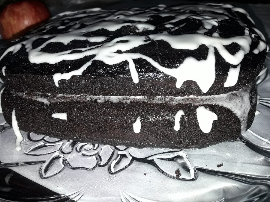 عکس کیک شکلاتی با خامه