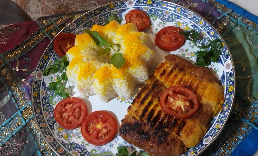 عکس کباب تابه ای مرغ و گوشت 