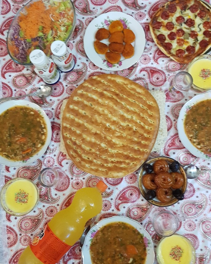 عکس افطار روز چهاردهم