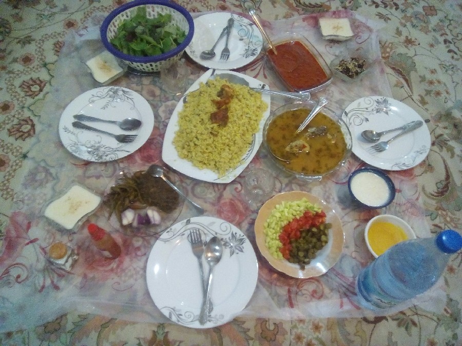 سفره افطاری امروزمون