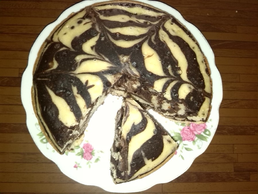 کیک زبرا(دورنگ)