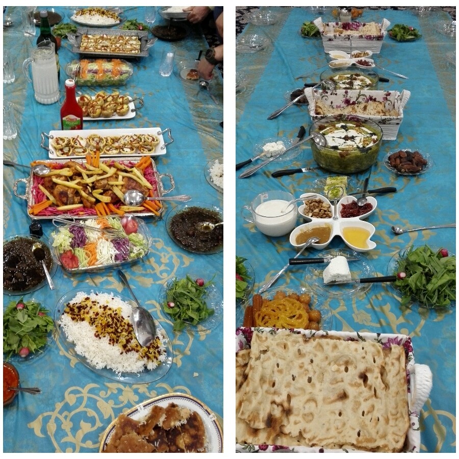 عکس افطاری و شام خونه برادر جونیم