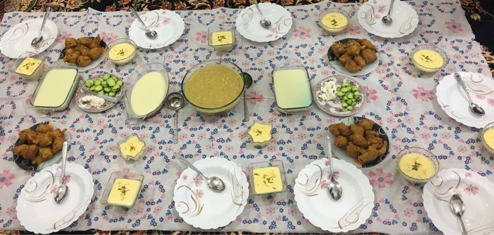 عکس سفره افطار مهمانی من