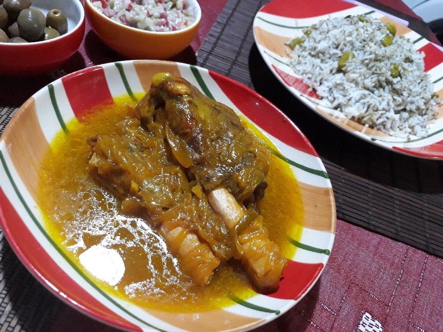 عکس باقالی پلو با ماهیچه