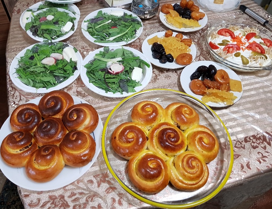 عکس نان گل اتریشی مخصوص افطار 
