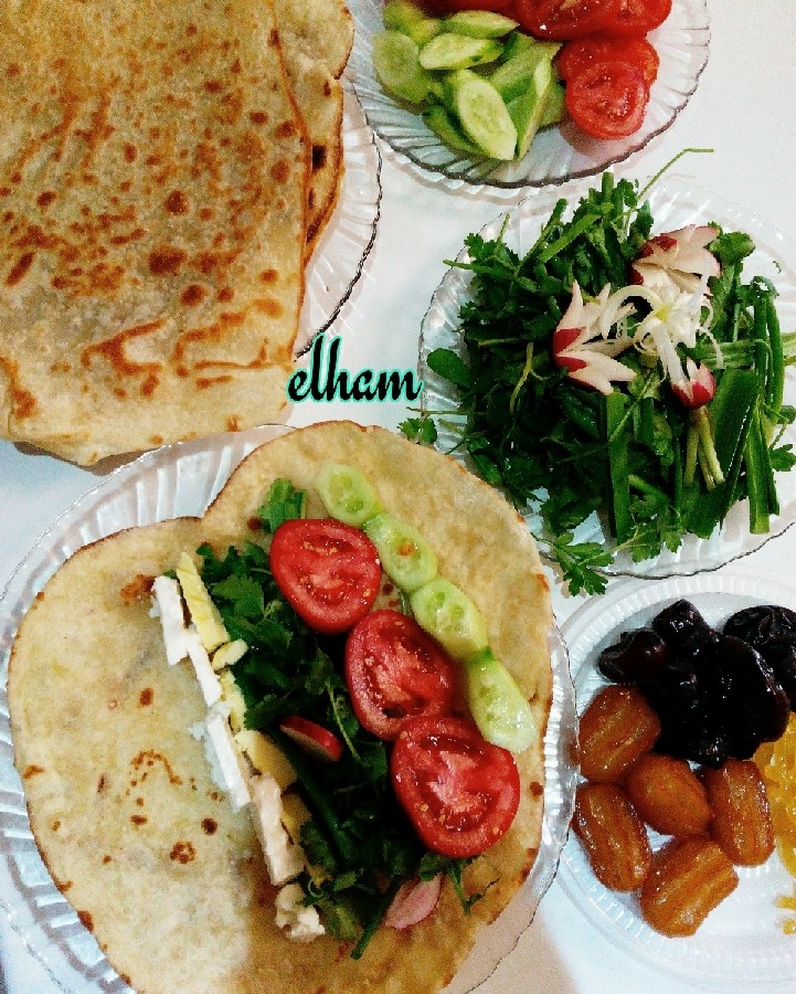 عکس نان خانگی تابه ای