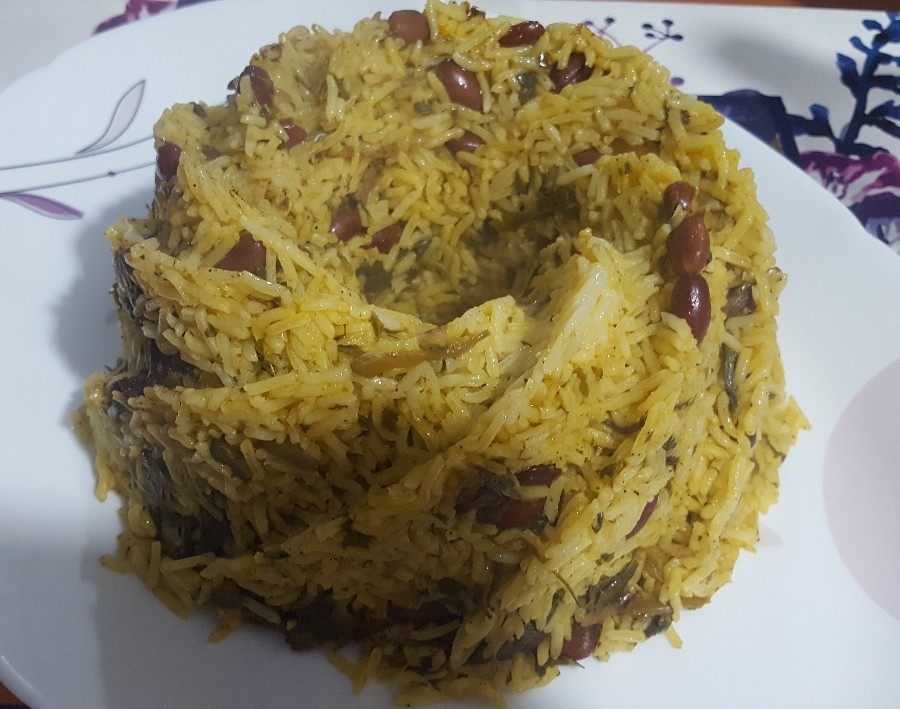 عکس اسفناج پلوی جدید