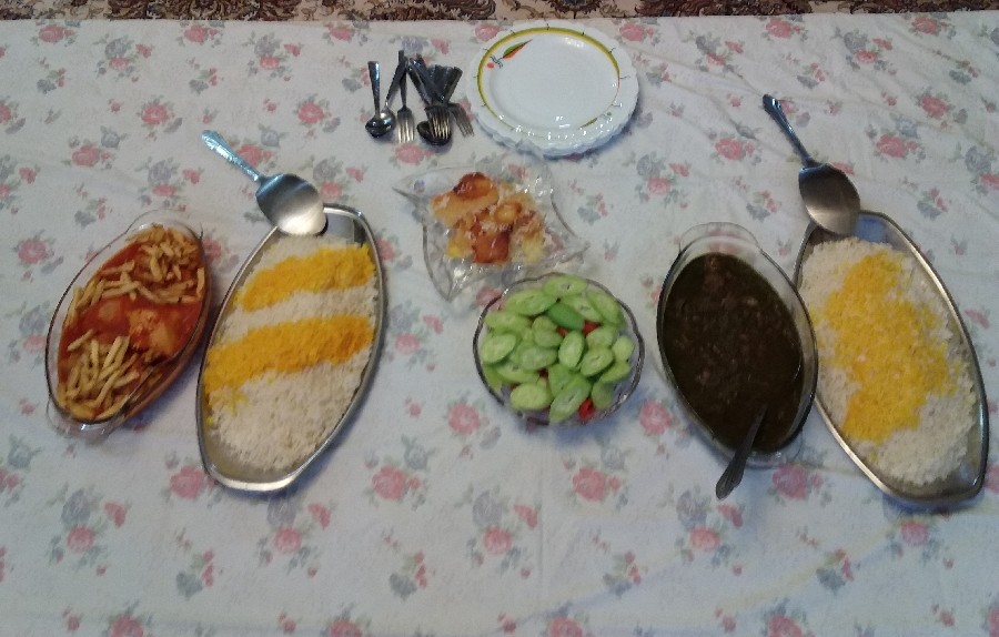 عکس اولین ناهار خونه مامان جونم بعد ماه رمضان