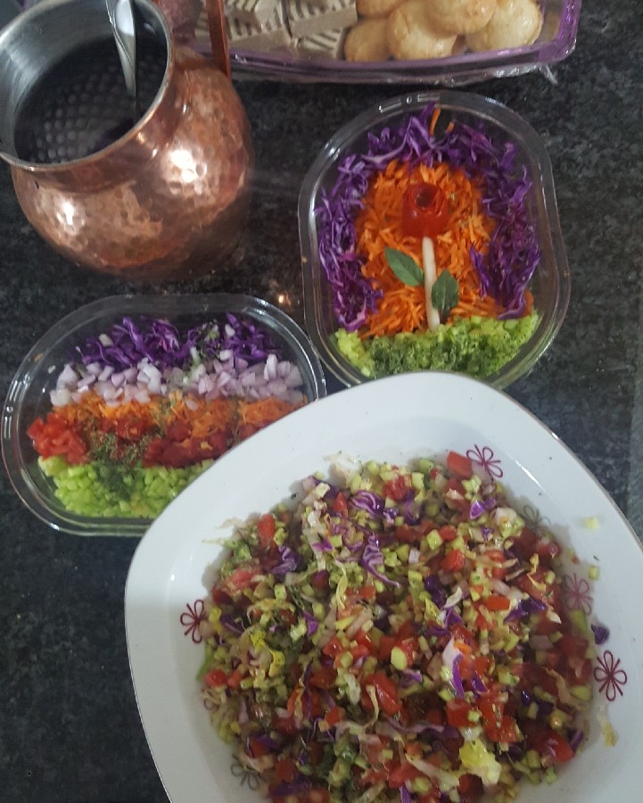 غذا و سالاد مهمونی دیشب...