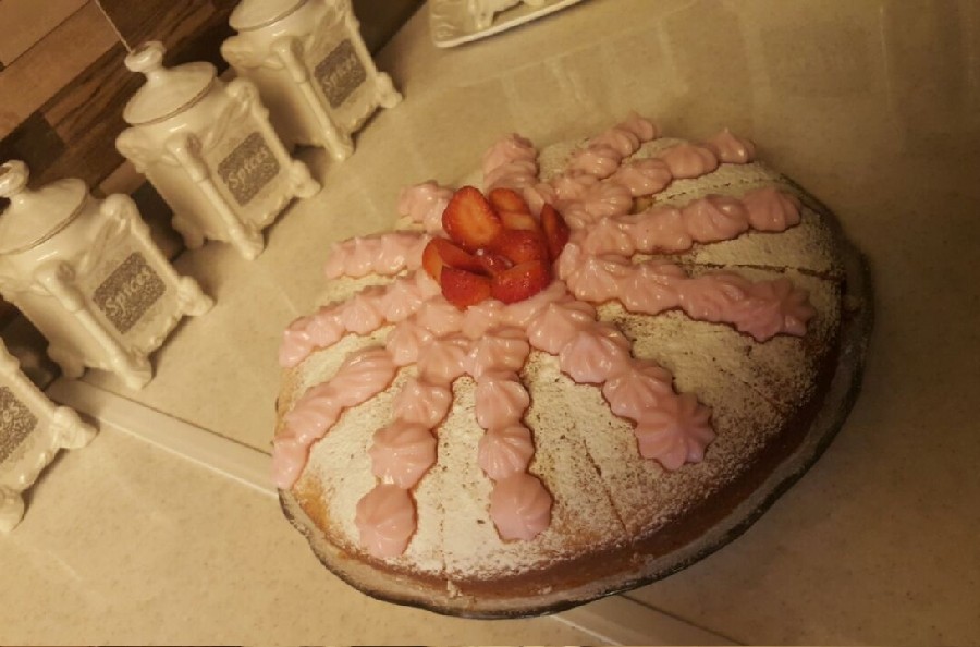 کیک شیفون وانیلی