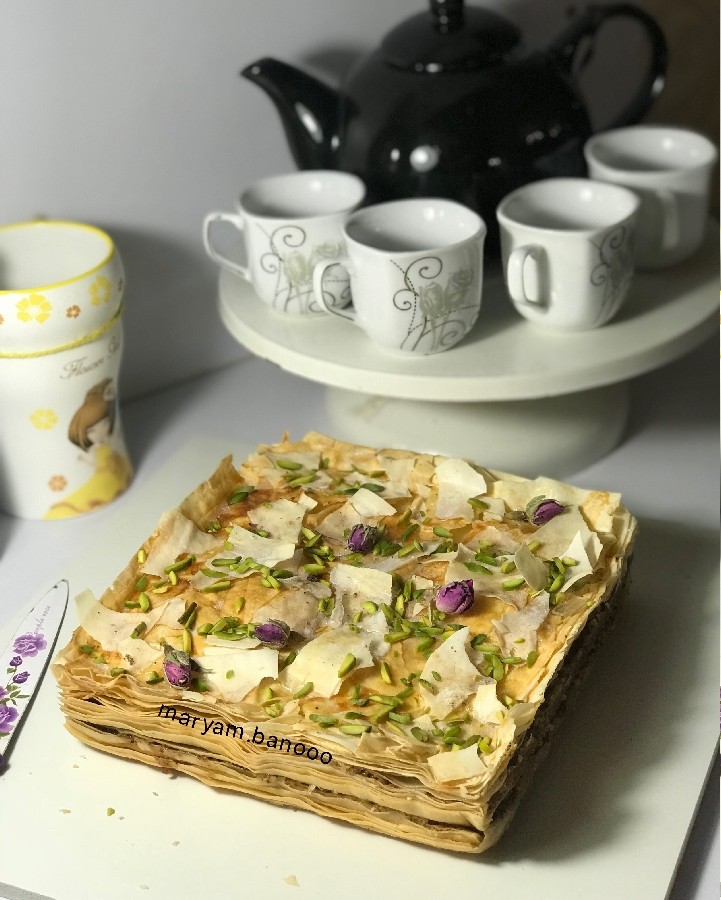 عکس کیک باقلوای خوشمزه ی من