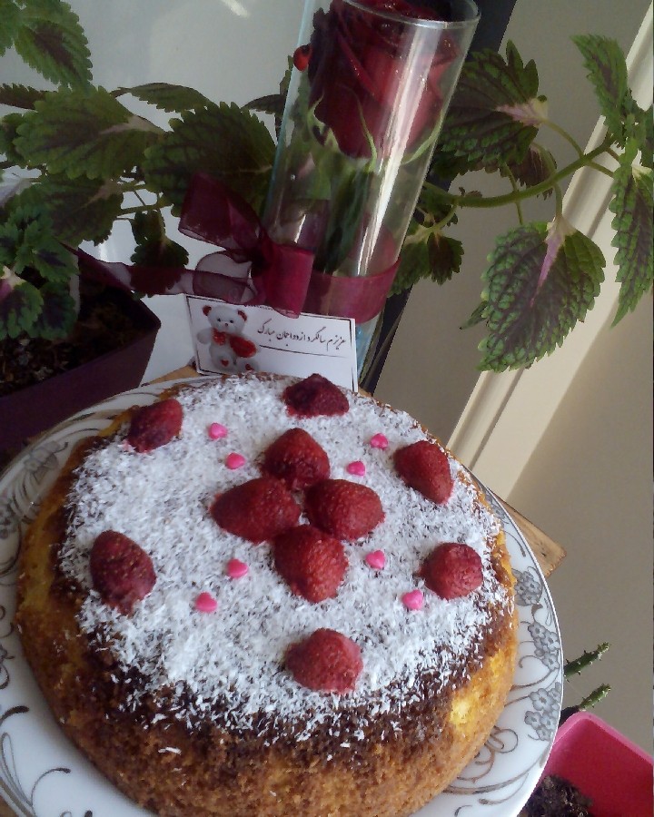 عکس کیک هل و زعفران