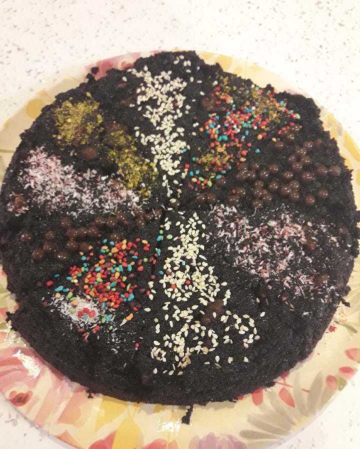 عکس کیک بدون آرد بادستورتاراجون?