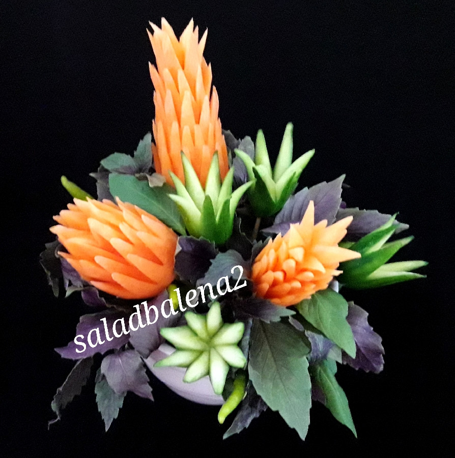 عکس گل با هویج
