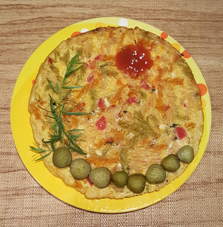عکس املت ماکارونی