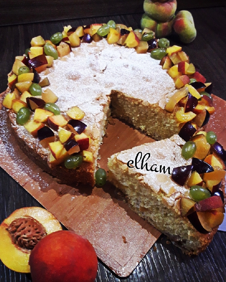 عکس کیک هلو