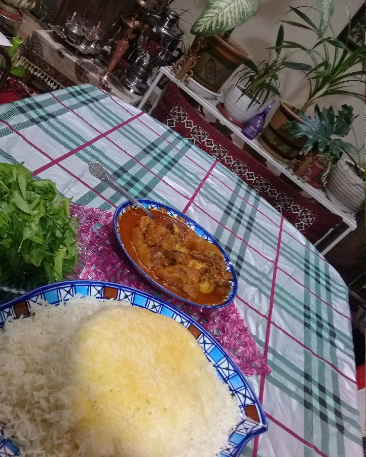 عکس خورشت کدوحلوایی