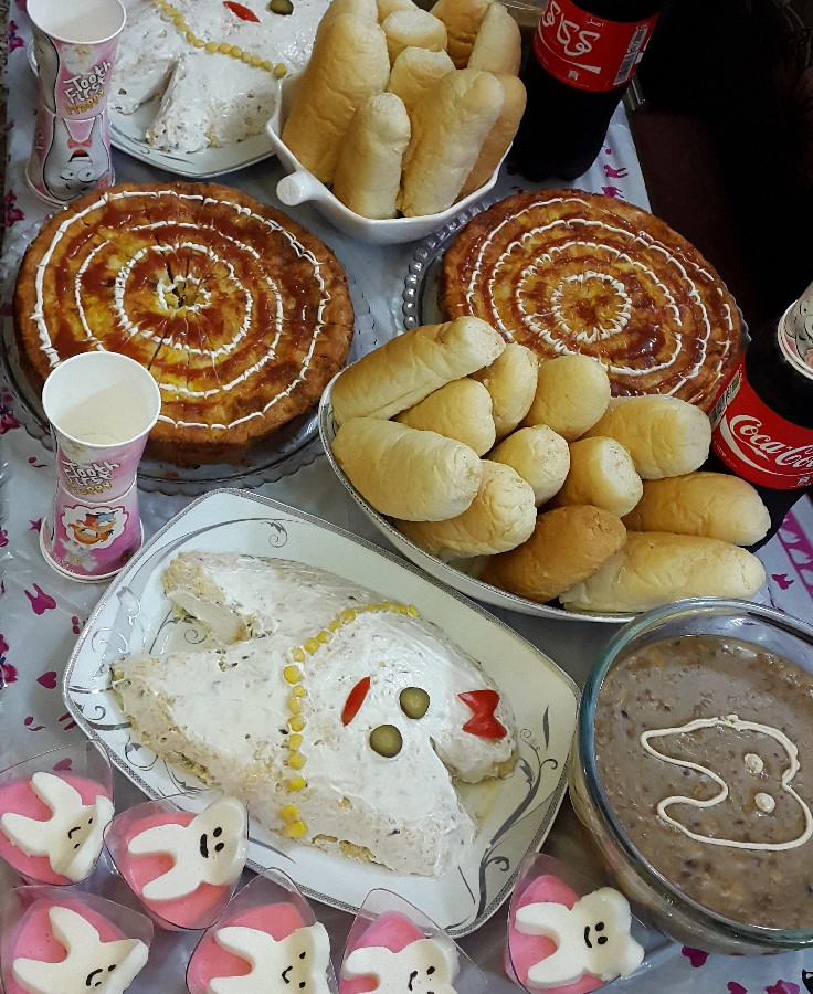 عکس غذاهای جشن دندونی دخترم