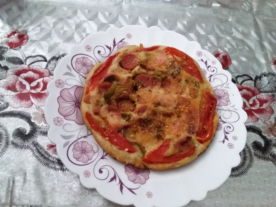 عکس پیتزا با خمیر بربری