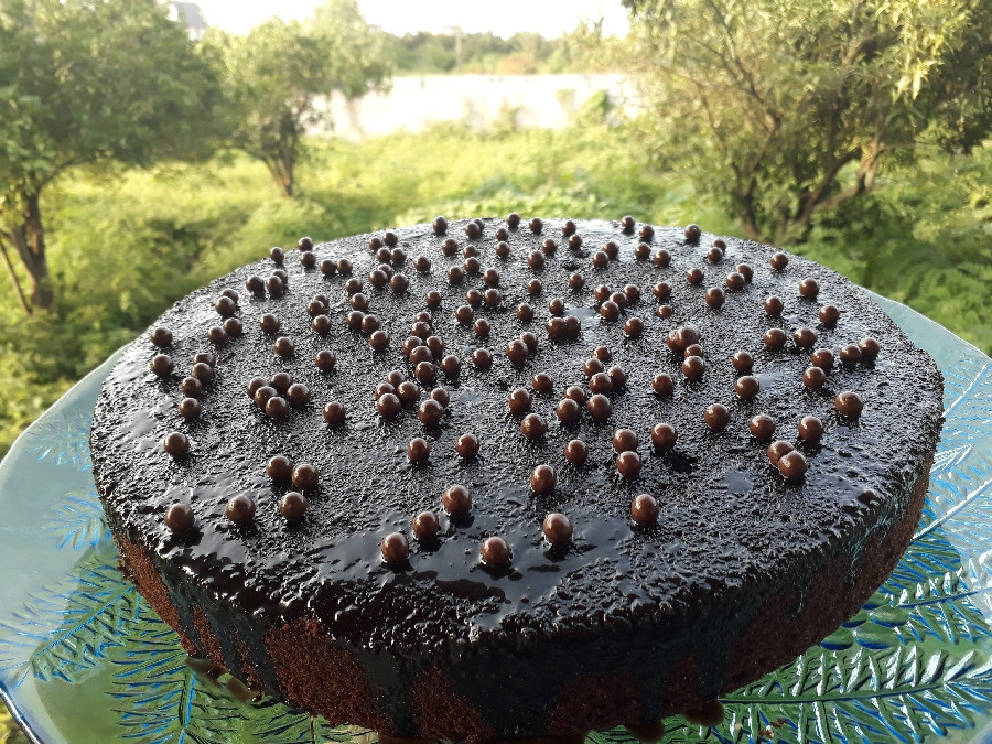 عکس کیک شکلاتی بادستور پخت پاپیون