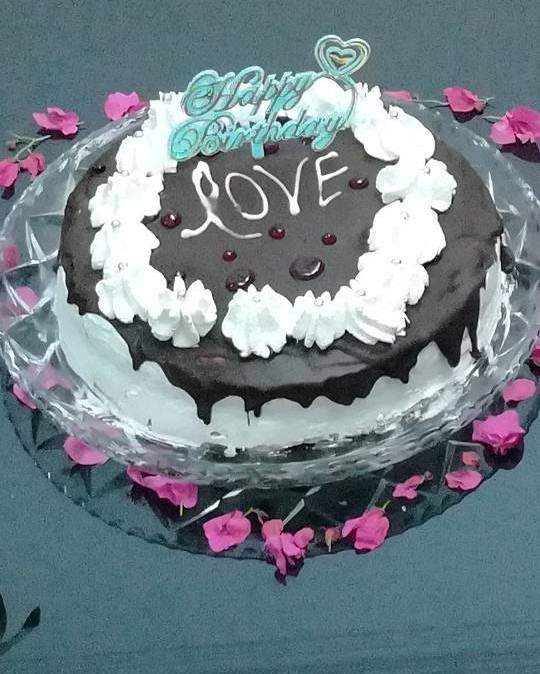 کیک تولد همسرم کارخودم