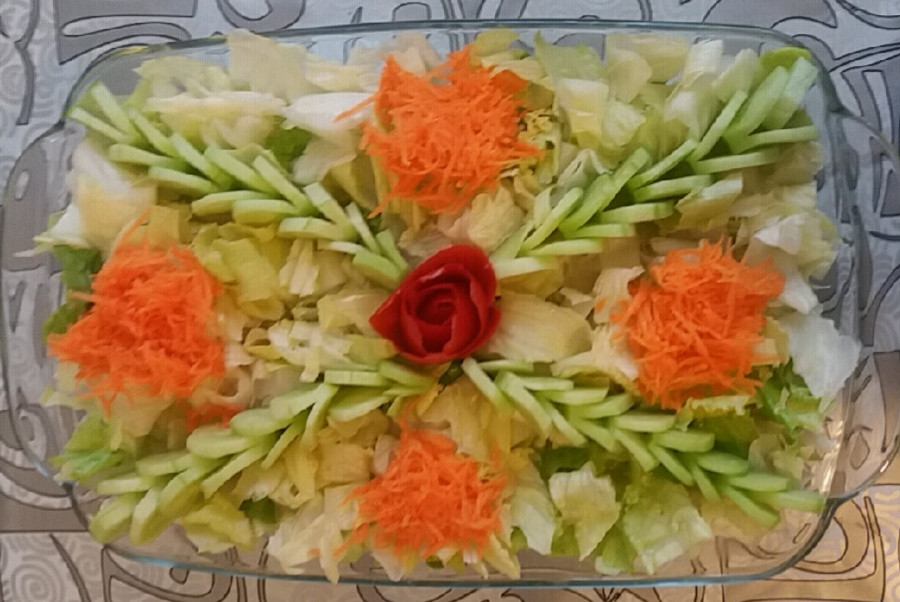 عکس سالاد کاهو