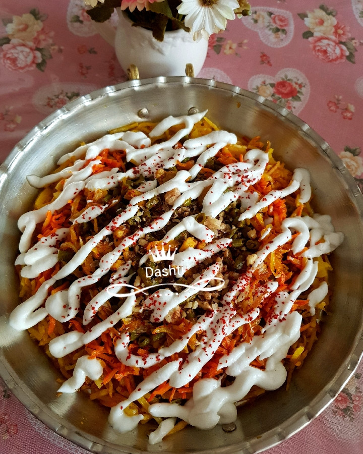 عکس #خوراک_قفقازی
با تزیین عجله ای