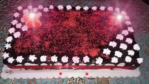 عکس کیک تولد گل پسرام 