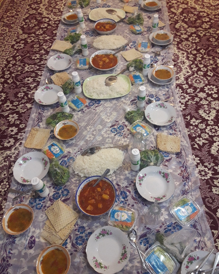 عکس سفره ولیمه