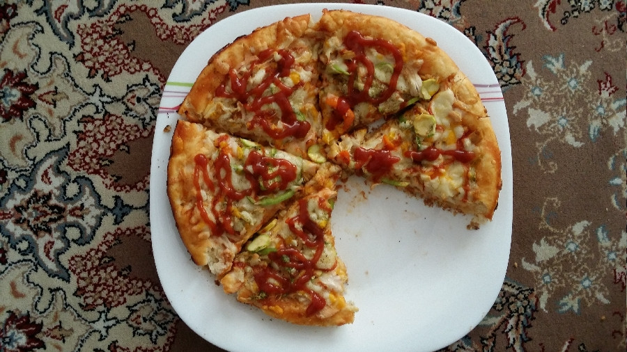 عکس پیتزا با خمیر جادویی 
