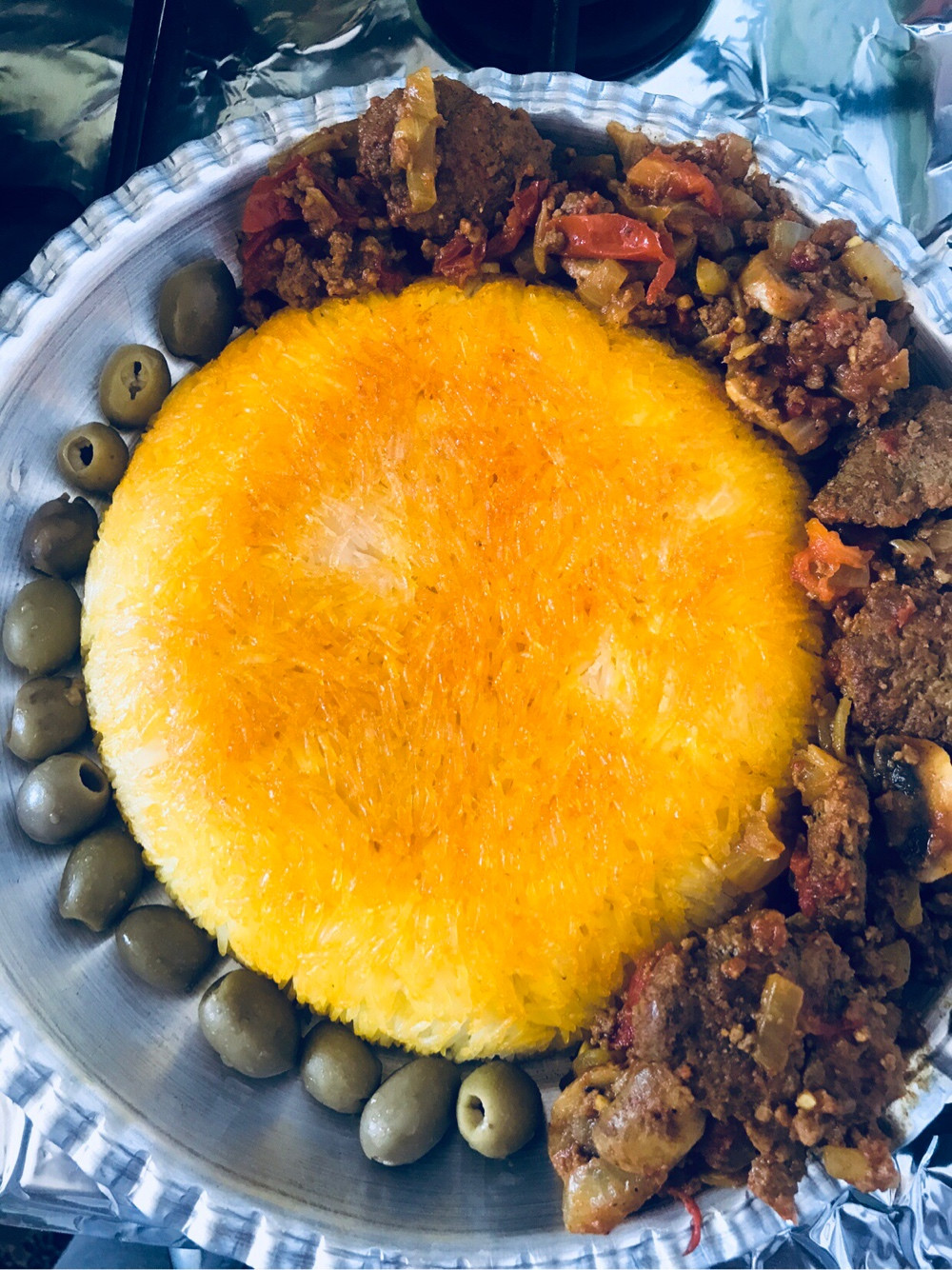 عکس کته قالبی و خوراک گوشت
